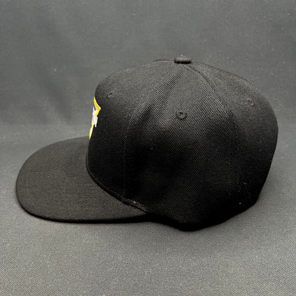 Monster Jam Logo Snapback Hat Black Yellow Embroidered Motorsports Cap