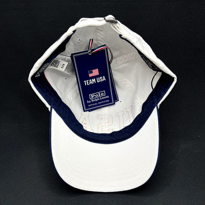 Polo Ralph Lauren Team USA Strapback Hat Olympics White NWT