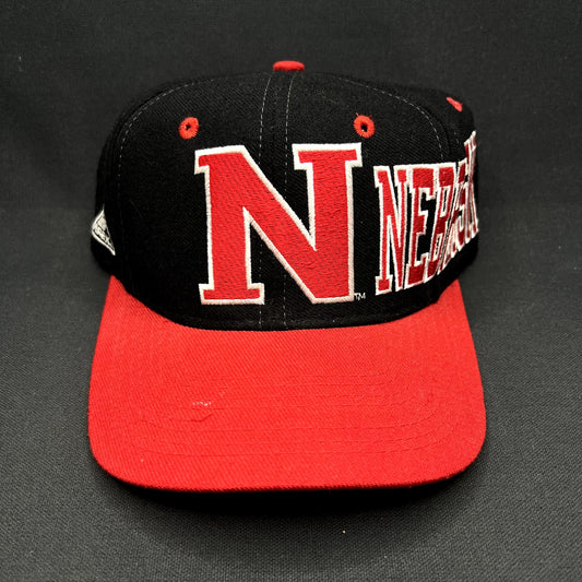 Vintage Nebraska Cornhuskers Snapback Hat Apex One Varsity Big Logo