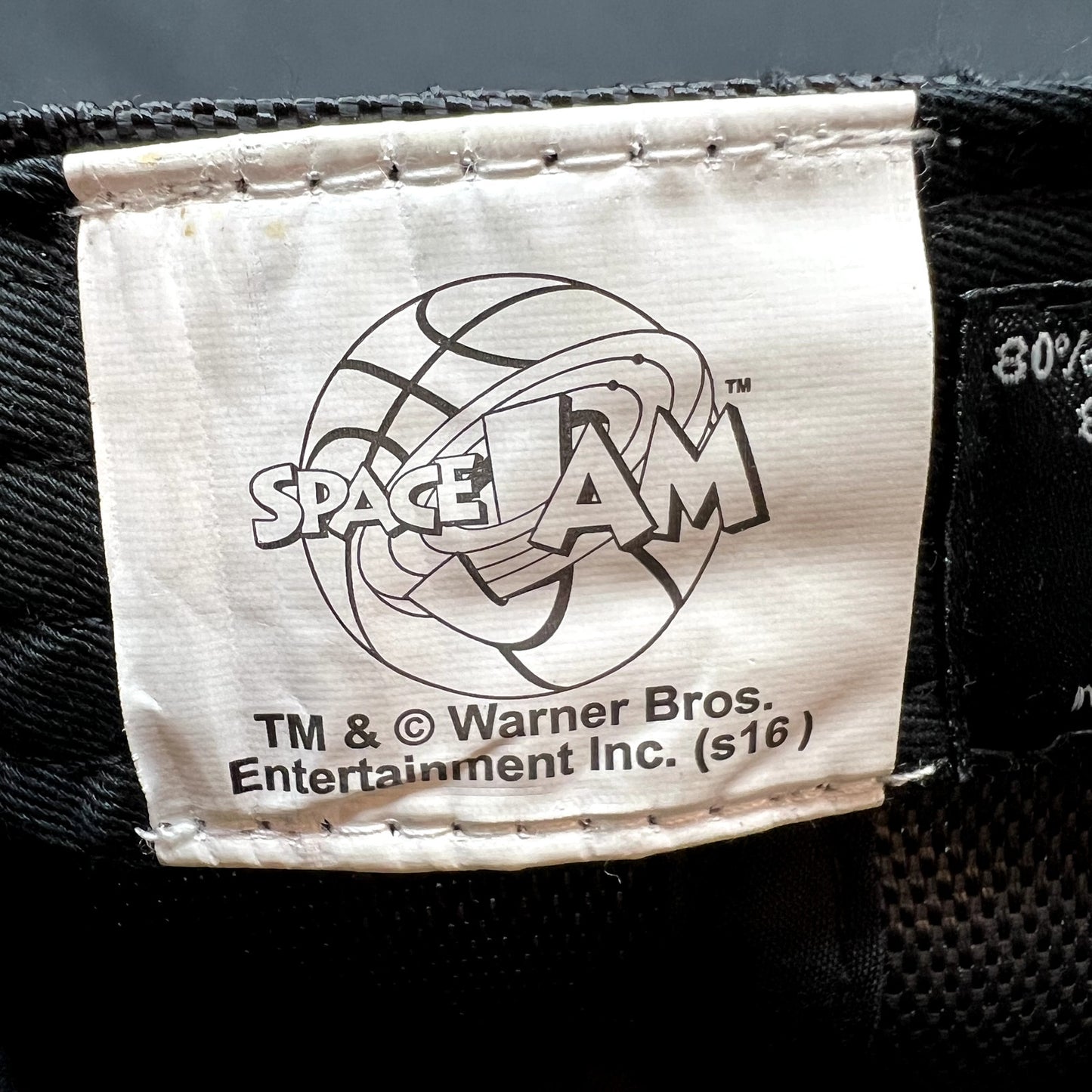 2016 Space Jam Snapback Hat Warner Bros Black Blue Basketball Cap