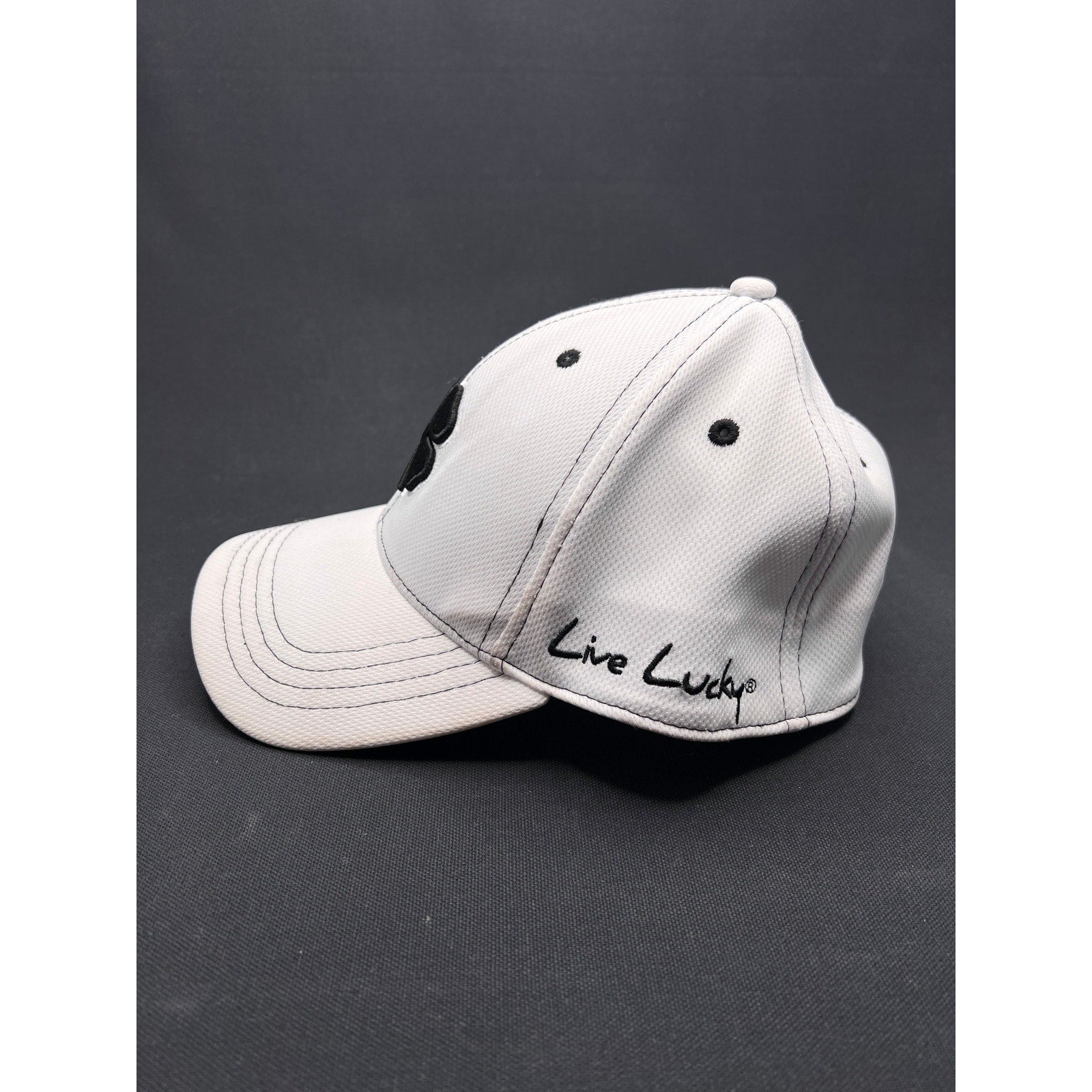 Black Clover Live Lucky White Hat Four Leaf Clover Golf Lifestyle
