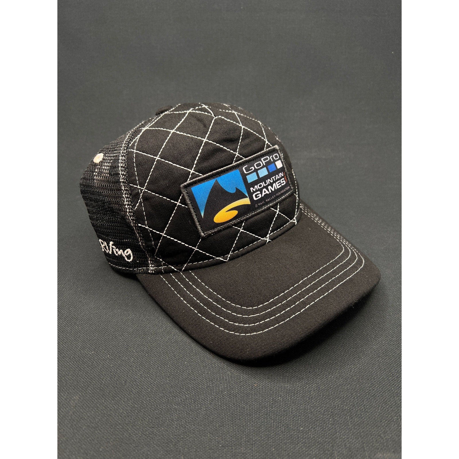 GoPro Mountain Games Vail Trucker Hat – Black Quilted Front by Aksels