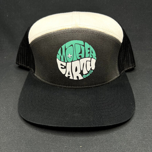 Mother Earth Brew Co Richardson Snapback Trucker Hat Black White