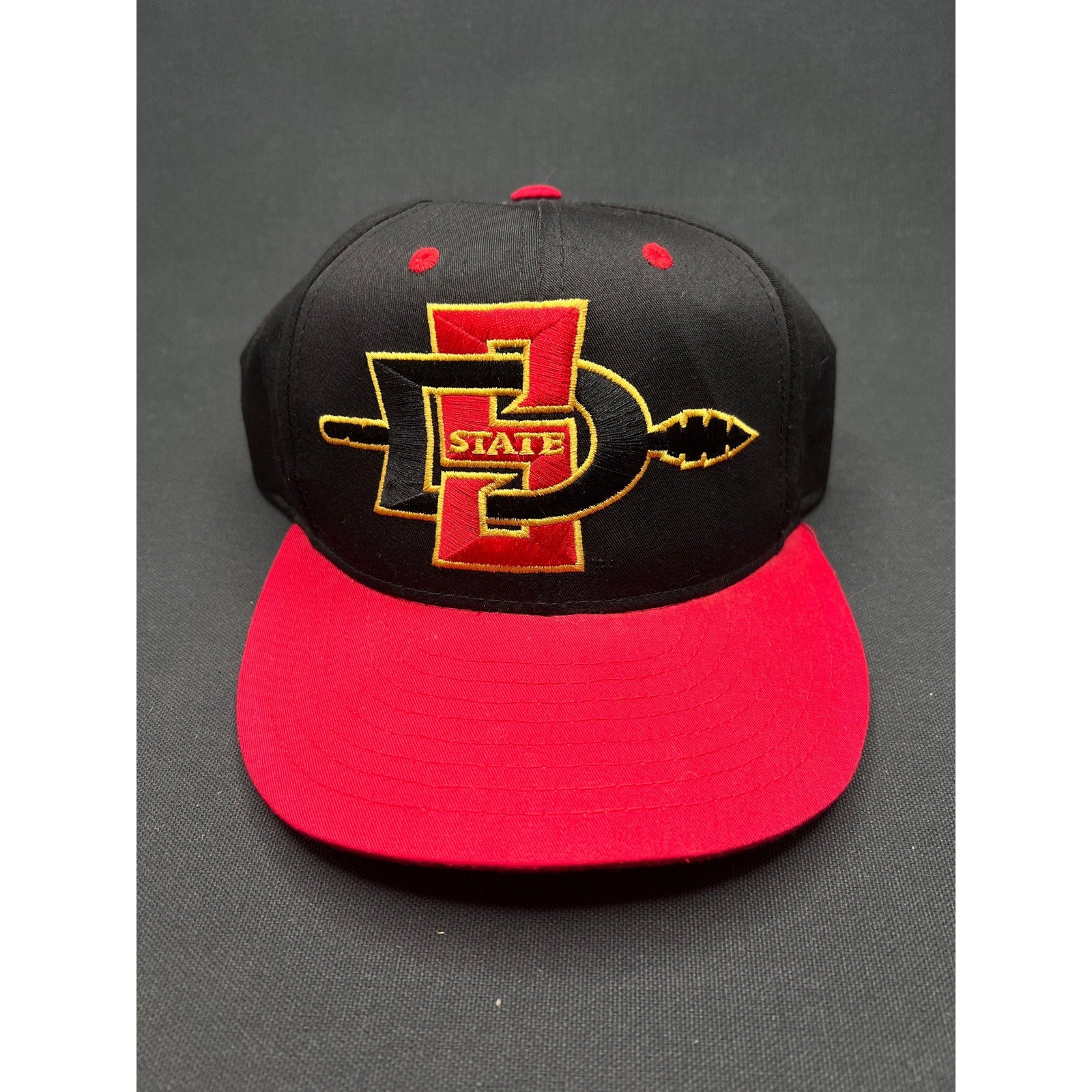 Vintage San Diego State Aztecs Snapback Hat – Black & Red by Eclipse 1990s