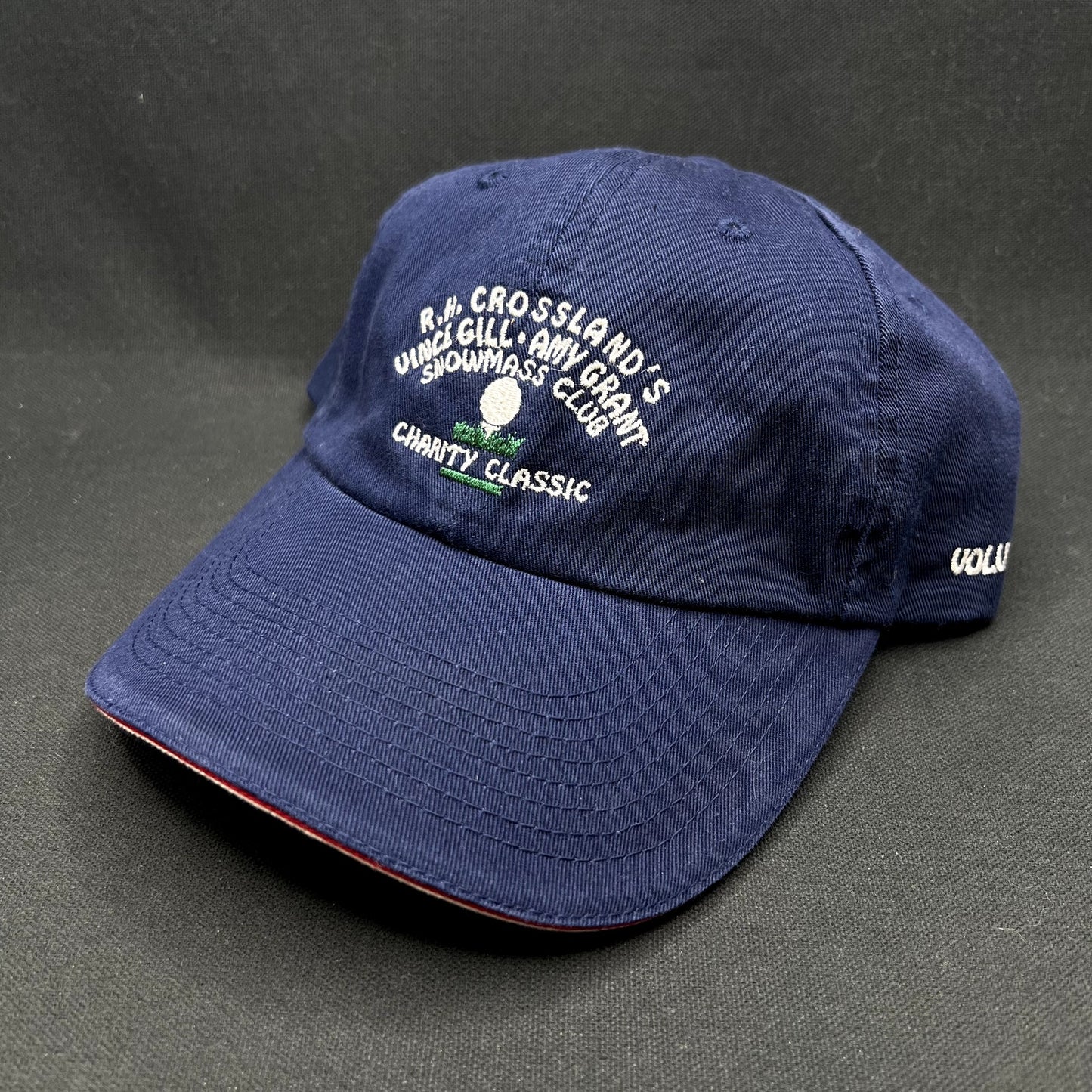 Vintage Vince Gill Amy Grant Snowmass Club Charity Classic Strapback Hat Golf