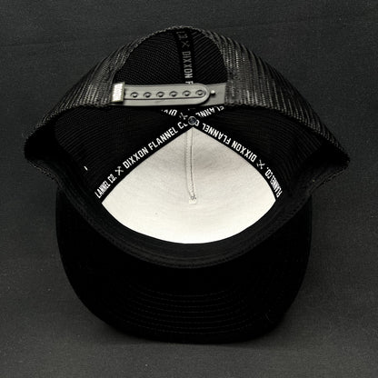 Dixxon Flannel Co Snapback Trucker Hat Black Yupoong Mesh NWT