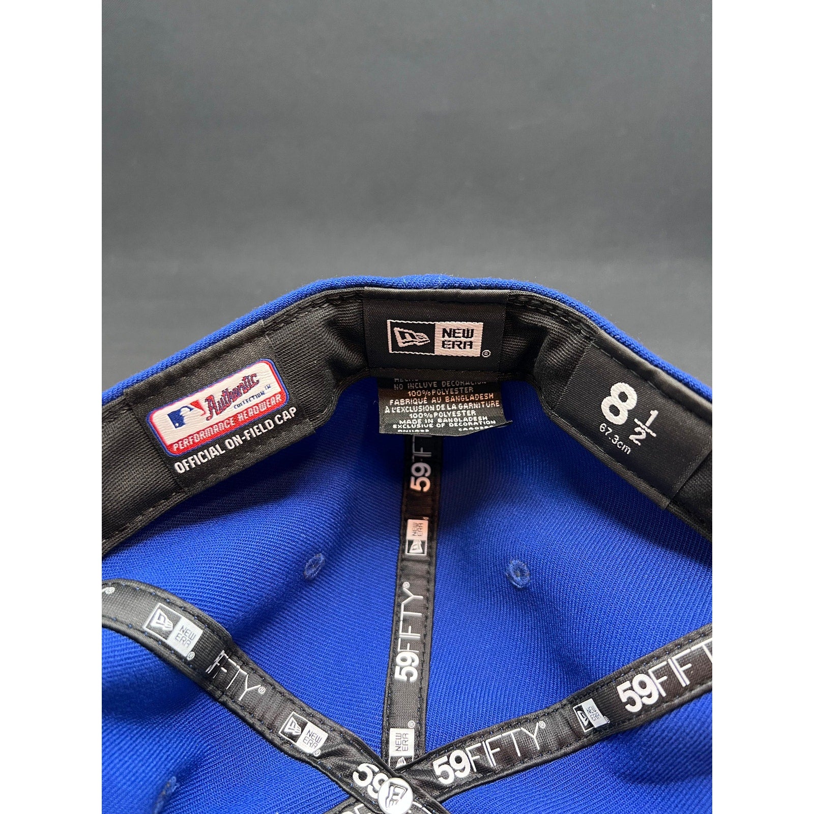 New Era 59FIFTY MLB Authentic On-Field New York Mets Hat – Size 8 1/2 – Royal Blue