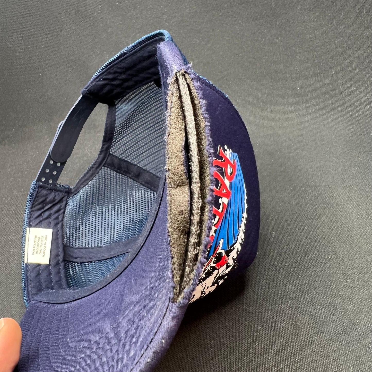 Vintage Rat Beach Surf Trucker Hat Distressed Foam Snapback