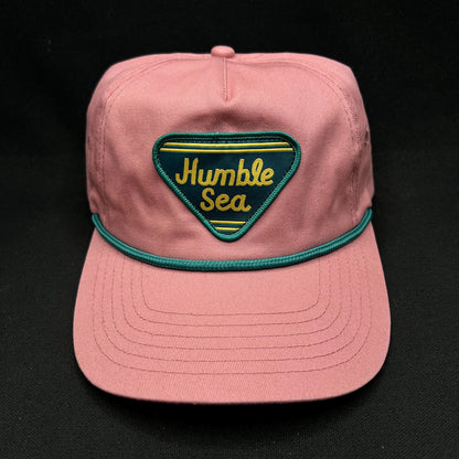 Humble Sea Brewing Strapback Hat Pink Rope Brewery Surf Style Cap
