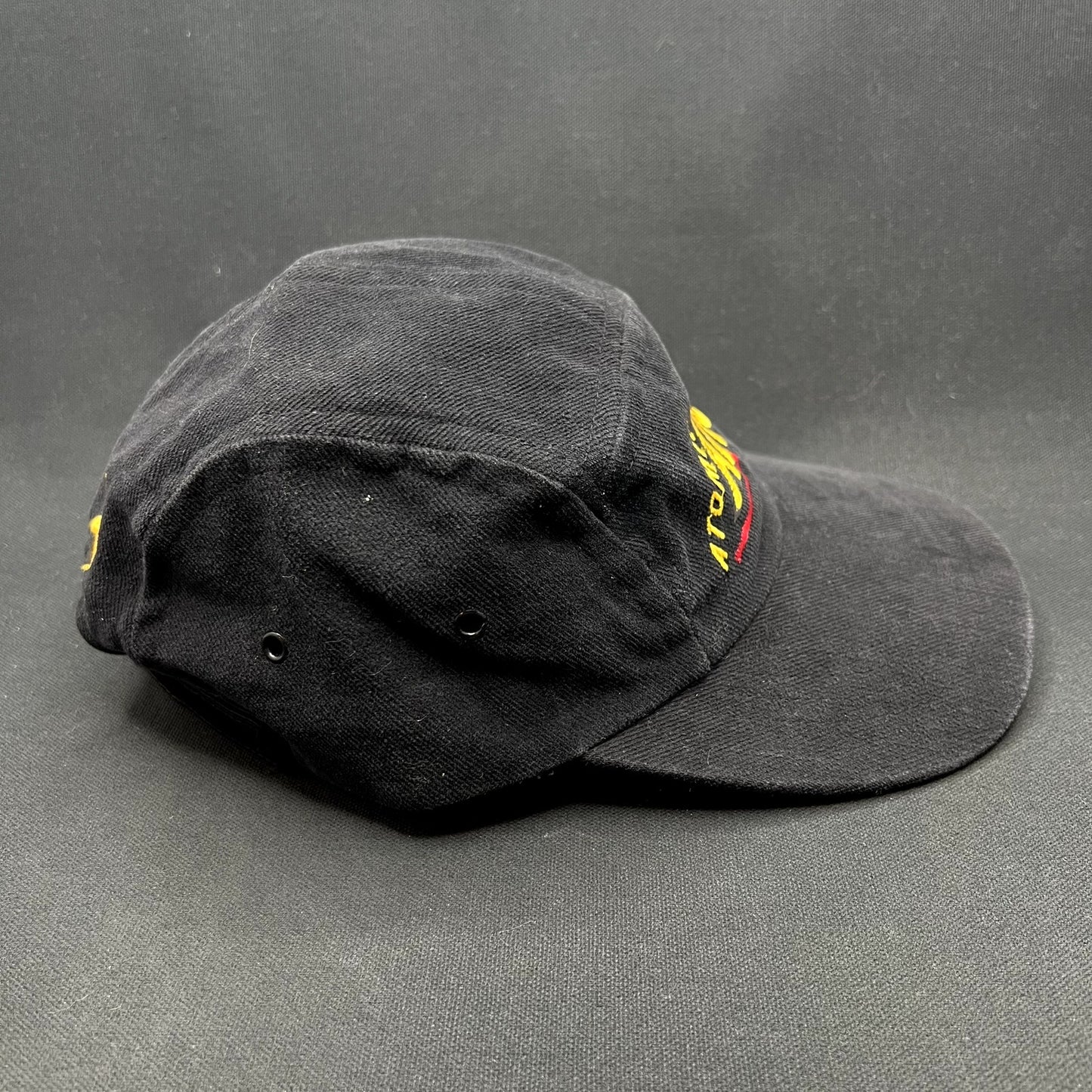 Vintage Atomic ARC Ski Strapback Hat Black Austria Alpine Skiing 90s Cap11