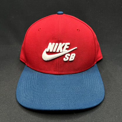 Nike SB Snapback Hat Red Blue Skateboarding Cap Pro Performancew