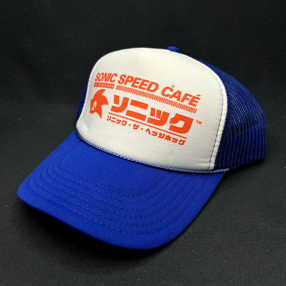 Sonic Speed Café Sonic The Hedgehog Japanese Trucker Snapback Hat