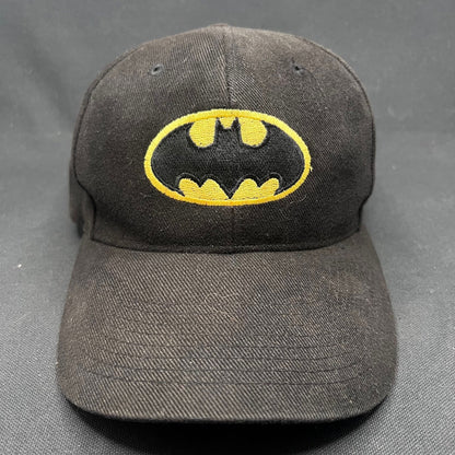 Vintage Batman Warner Bros Strapback Hat Black Logo Cap