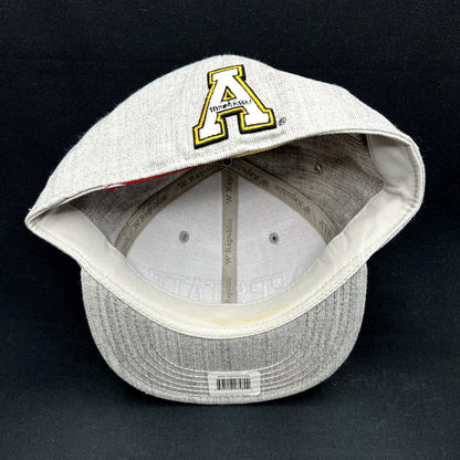 App State Mountaineers Fitted Hat 7 3/4 Gray W Republic NCAA