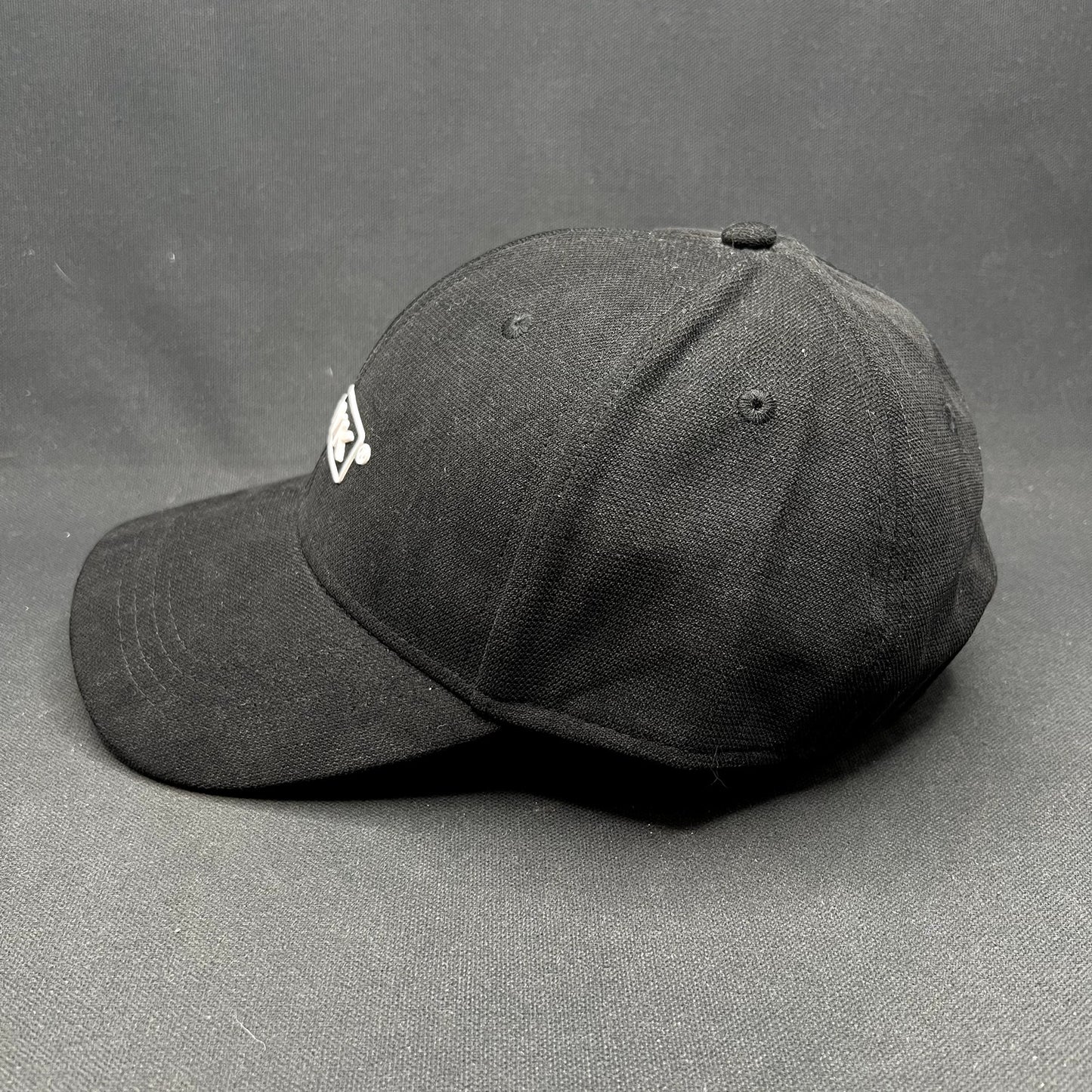 Retro HAWK Black Strapback Hat Polyamide Minimalist Streetwear Cap