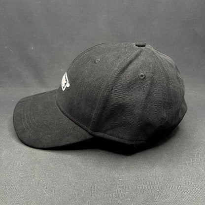 Retro HAWK Black Strapback Hat Polyamide Minimalist Streetwear Cap