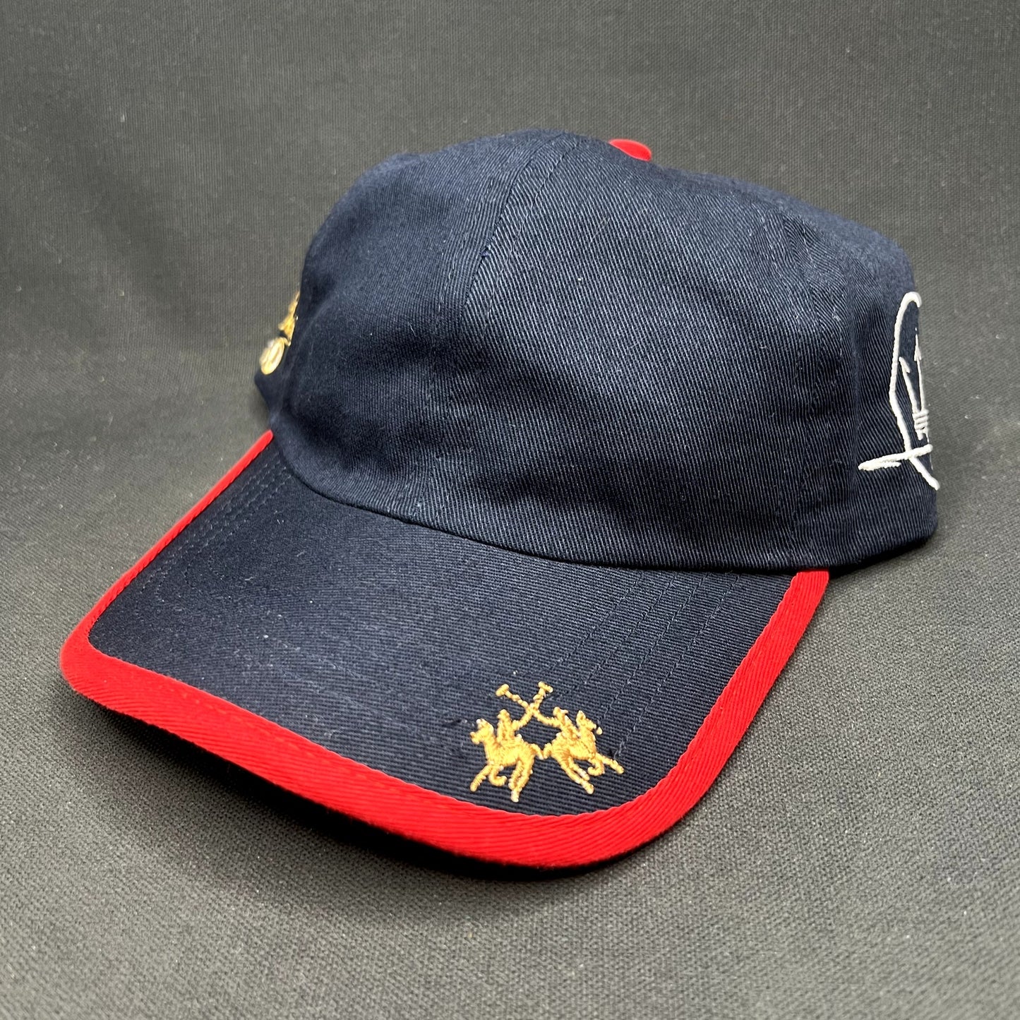 Vintage La Martina Miami Beach Polo Maserati Strapback Hat Cap