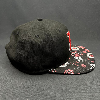 New Era Boston Red Sox Snapback Hat Floral Paisley Brim 9FIFTY