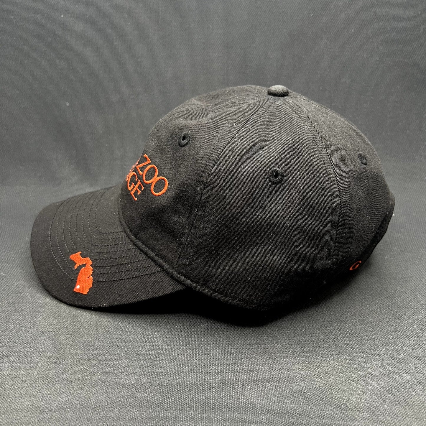 Kalamazoo College Black Orange Strapback Hat Gear Adjustable Dad Cap