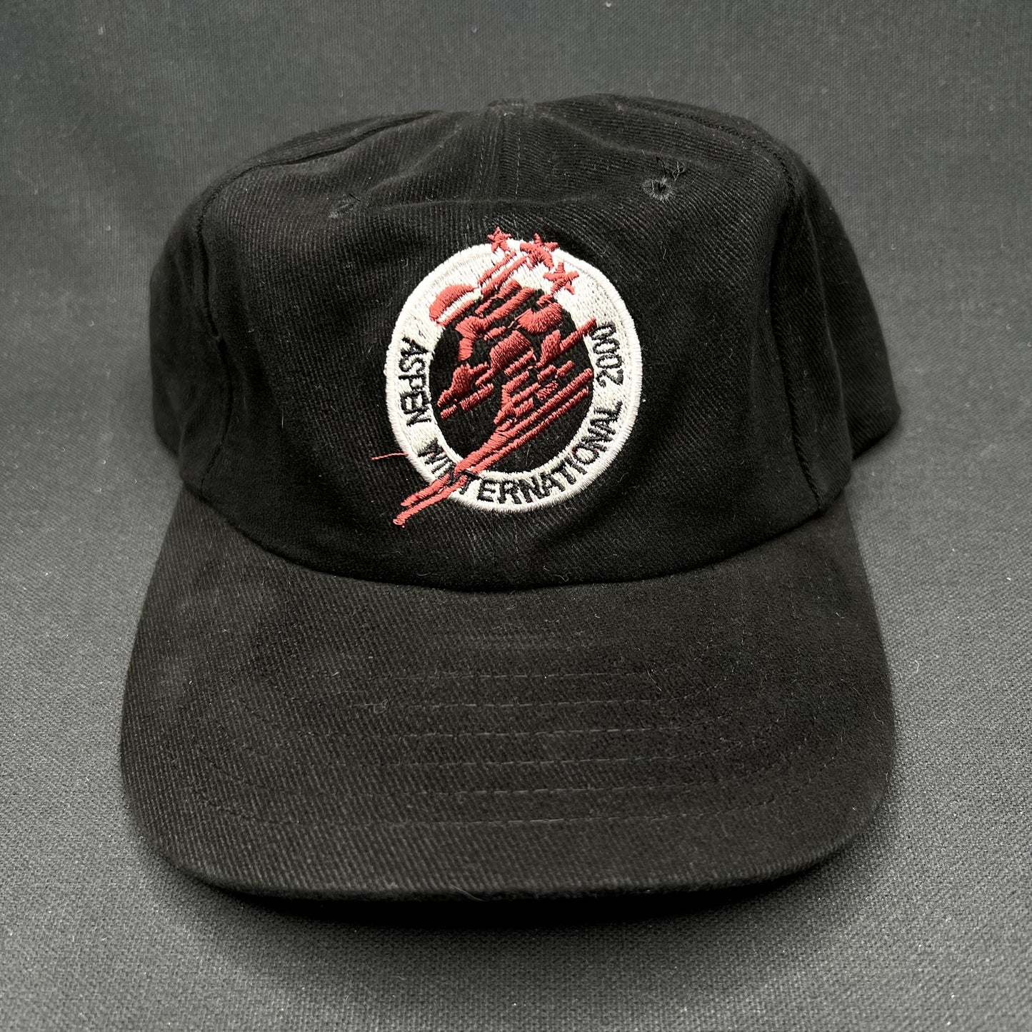 Y2K Aspen Winternational 2000 Chevy Trucks Strapback Ski Hat Black
