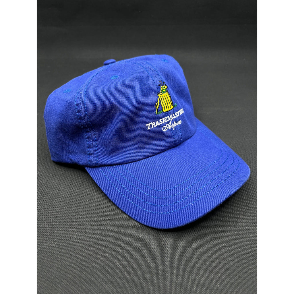 Vintage Trashmasters Aspen Golf Hat Royal Blue Strapback American Dry