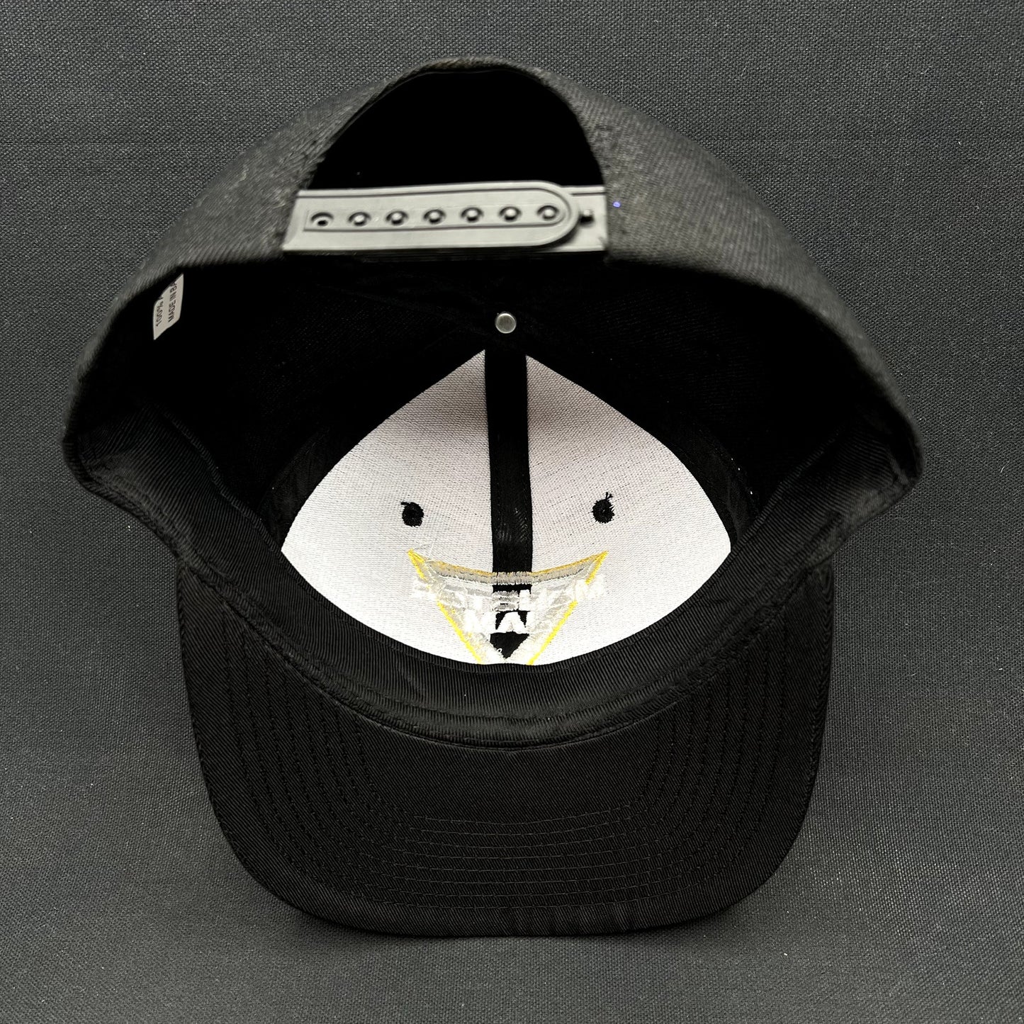 Monster Jam Logo Snapback Hat Black Yellow Embroidered Motorsports Cap