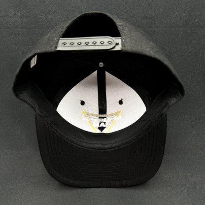 Monster Jam Logo Snapback Hat Black Yellow Embroidered Motorsports Cap