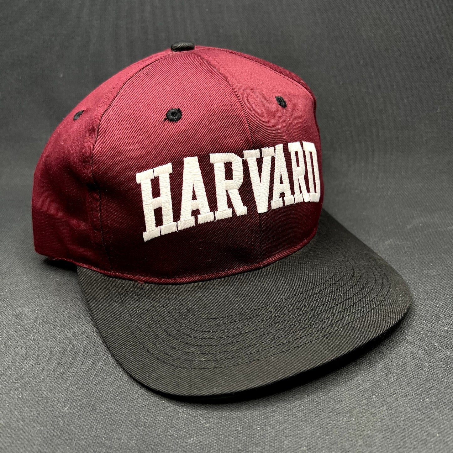 Vintage Harvard Snapback Hat Collegiate Licensed Wool Blend