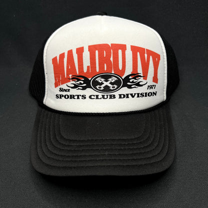 Malibu Ivy Sports Club Division Trucker Snapback Hat Otto Since 1971