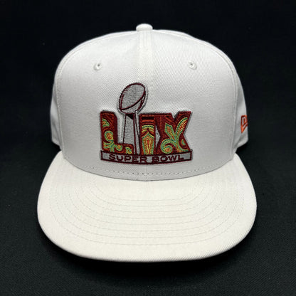 New Era Super Bowl LIX White 9FIFTY Snapback Hat NFL Football Cap