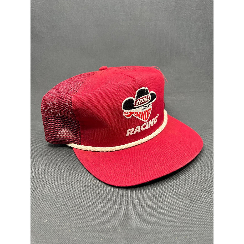 Rare Vintage 1980s Skoal Bandit Racing Rope Snapback Trucker Hat – Made In USA