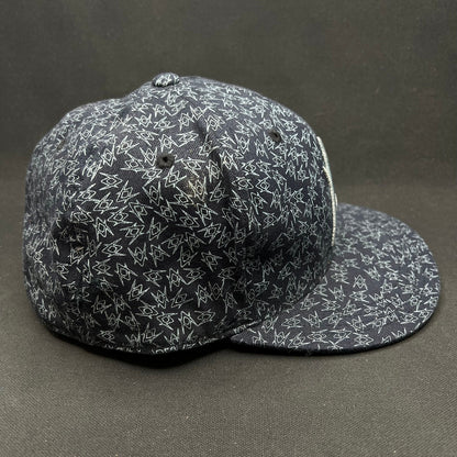 Volkl Ski Hat Fitted 7 5/8 Black Pattern Snapback Cap Atomic Style