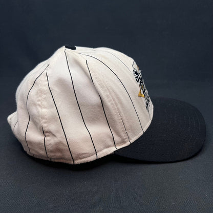 Vintage Purdue Boilermakers Pinstripe Snapback Hat Made in USA