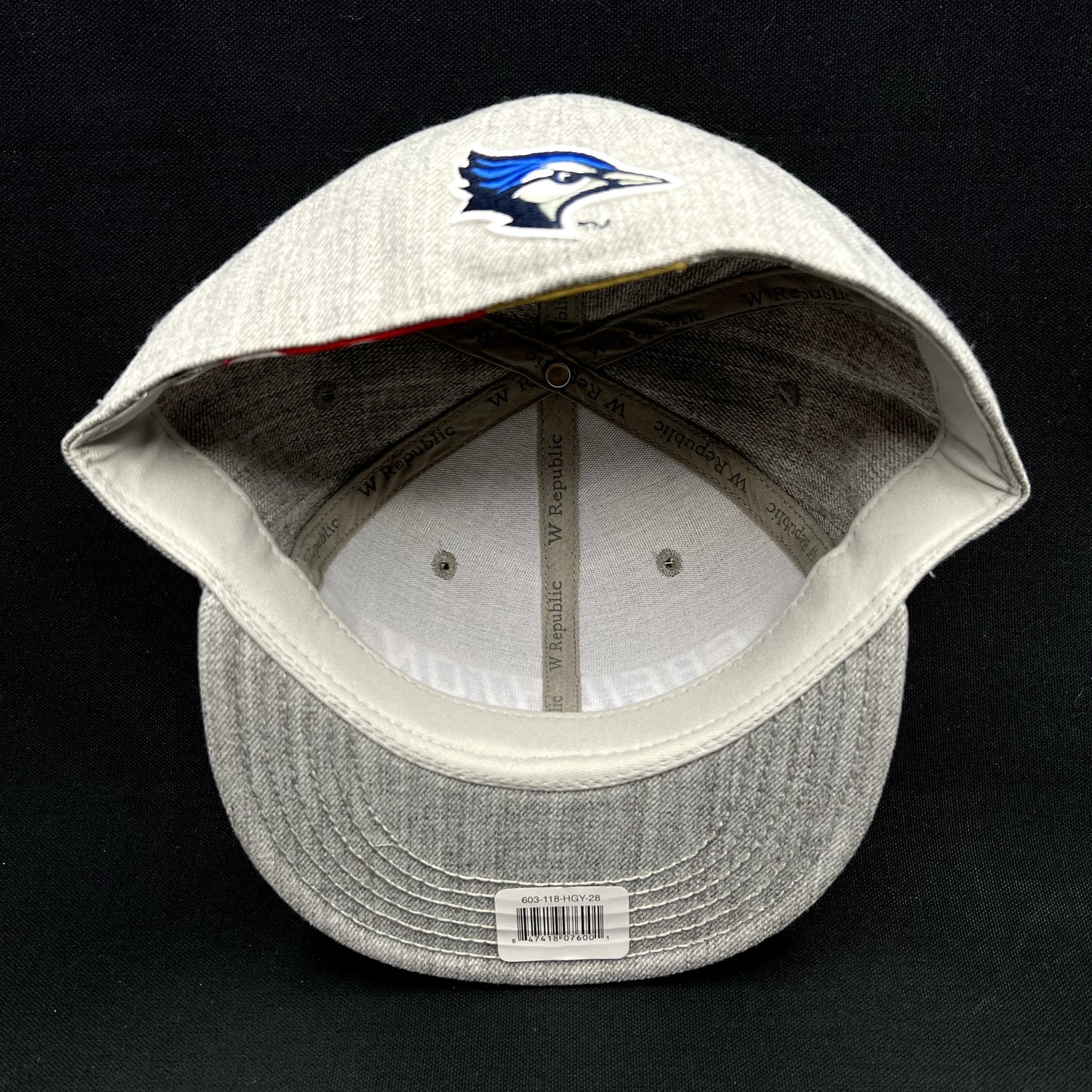 NWT Creighton Bluejays Fitted Hat 7 5/8 Gray Wool College NCAA Cap
