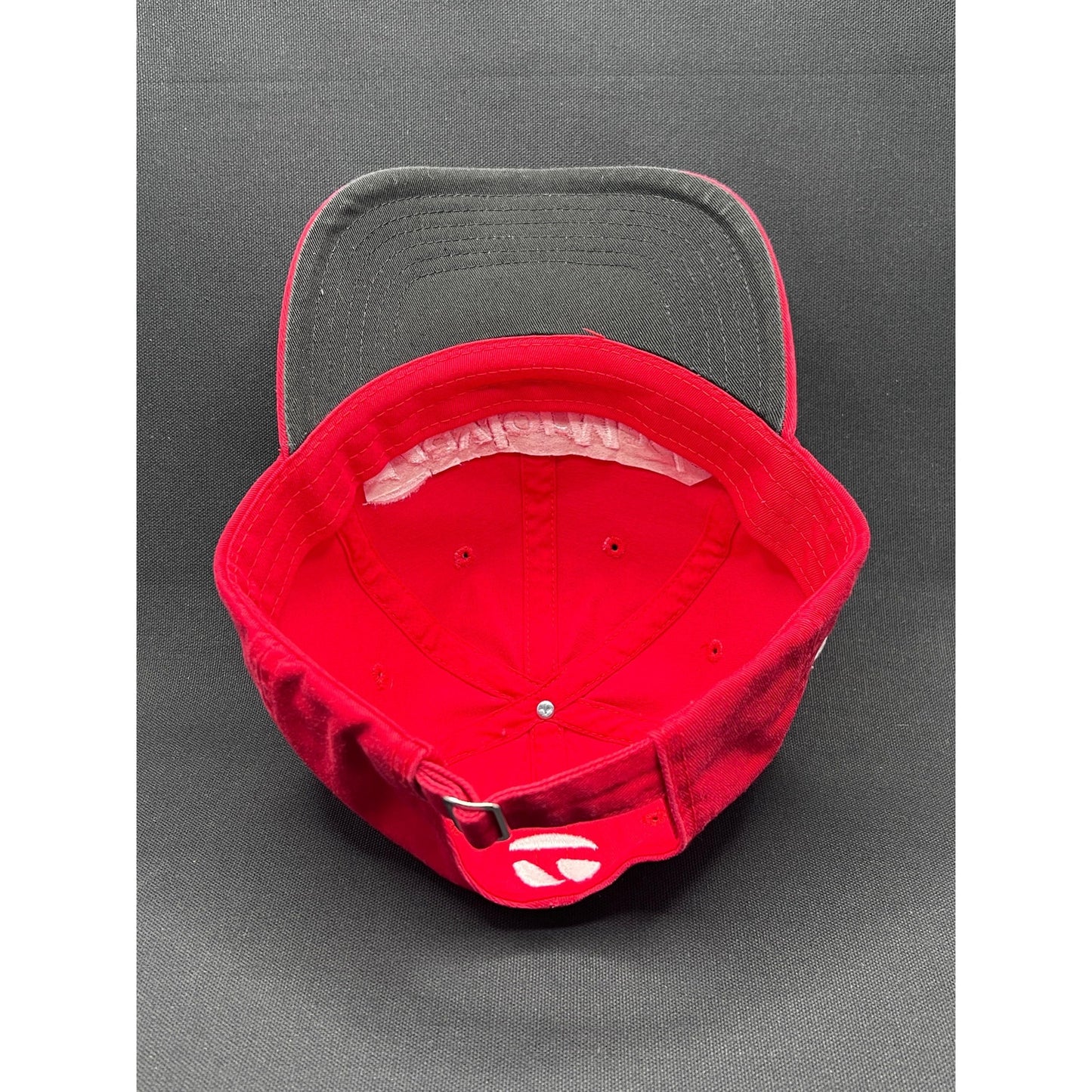 TaylorMade Golf Strapback Hat – Red Cotton Cap w/ Black Brim