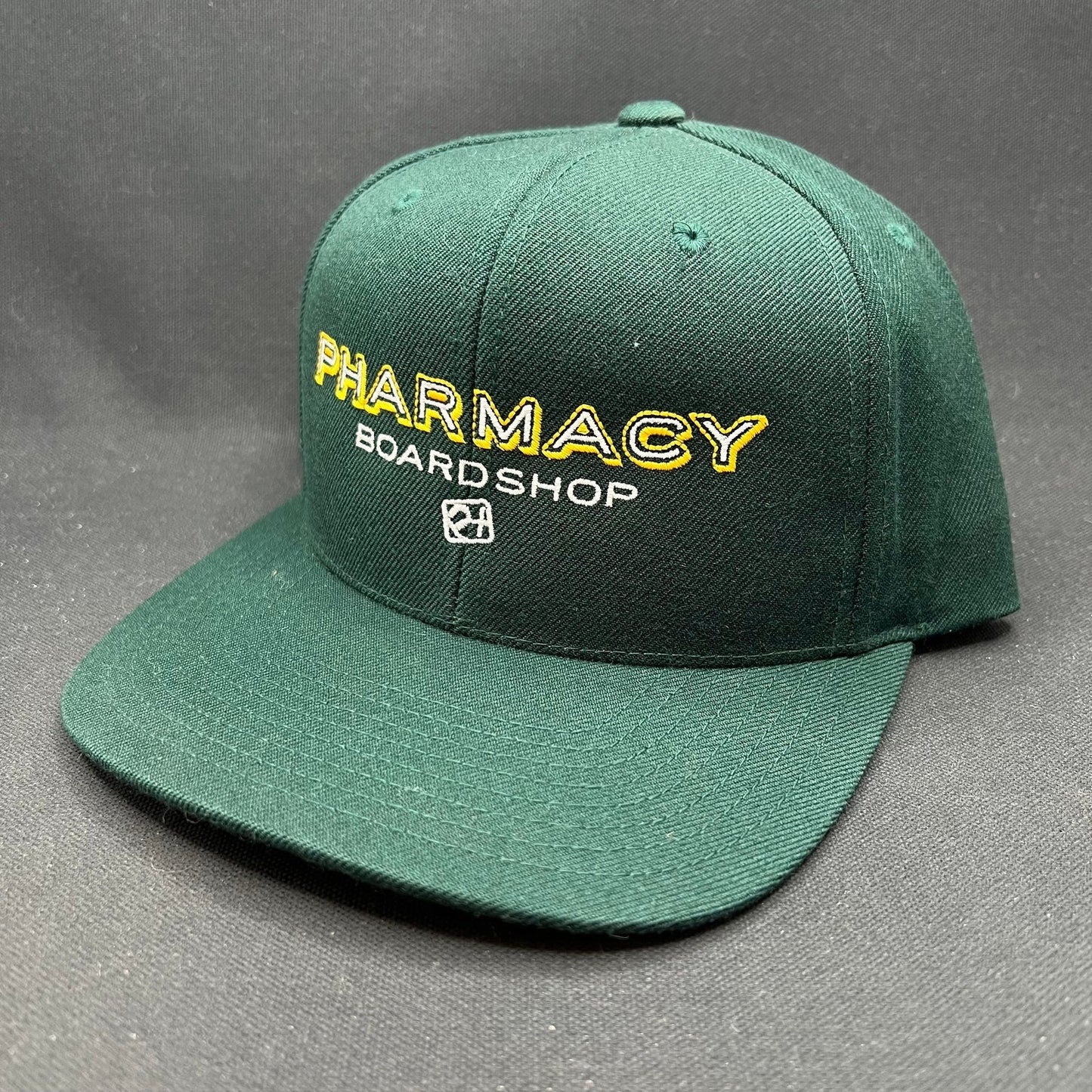 Pharmacy Boardshop Snapback Hat Yupoong Classics 90s Skate