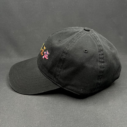 Grateful Dead Dancing Bears Strapback Hat Black Stealie Tag