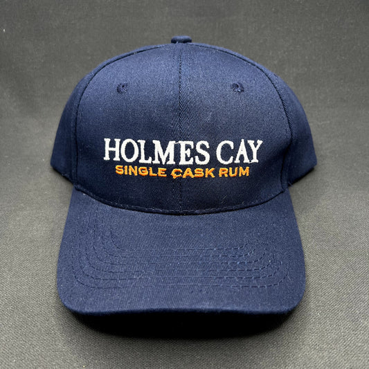 Holmes Cay Single Cask Rum Strapback Hat Navy Blue 100% Cotton Adjustable Cap