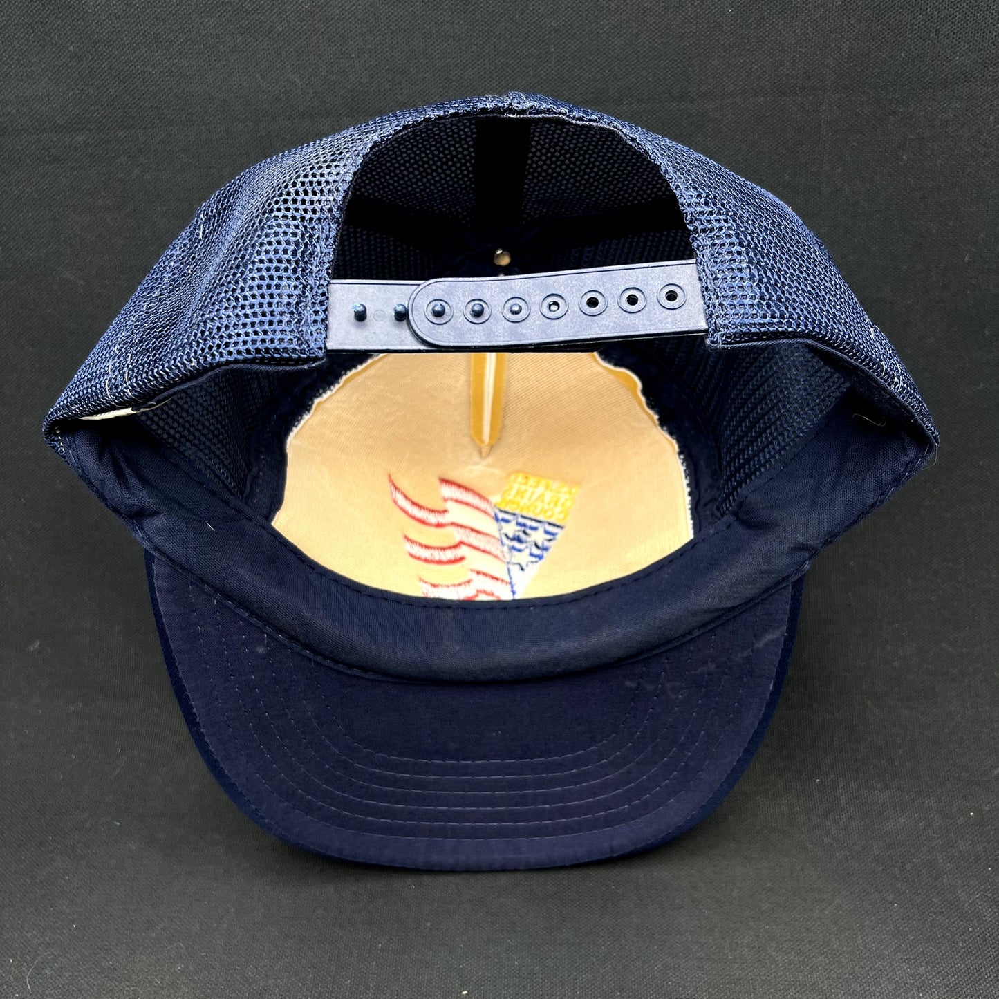 Vintage U.S. Feed Grains Council Mesh Snapback Trucker Hat USA