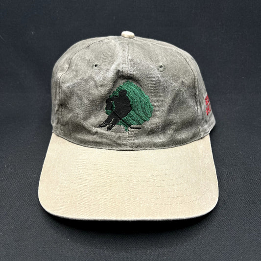 Vintage Aspen Fall Face Off Hockey Tournament Strapback Hat Goalie Shut Out Cap