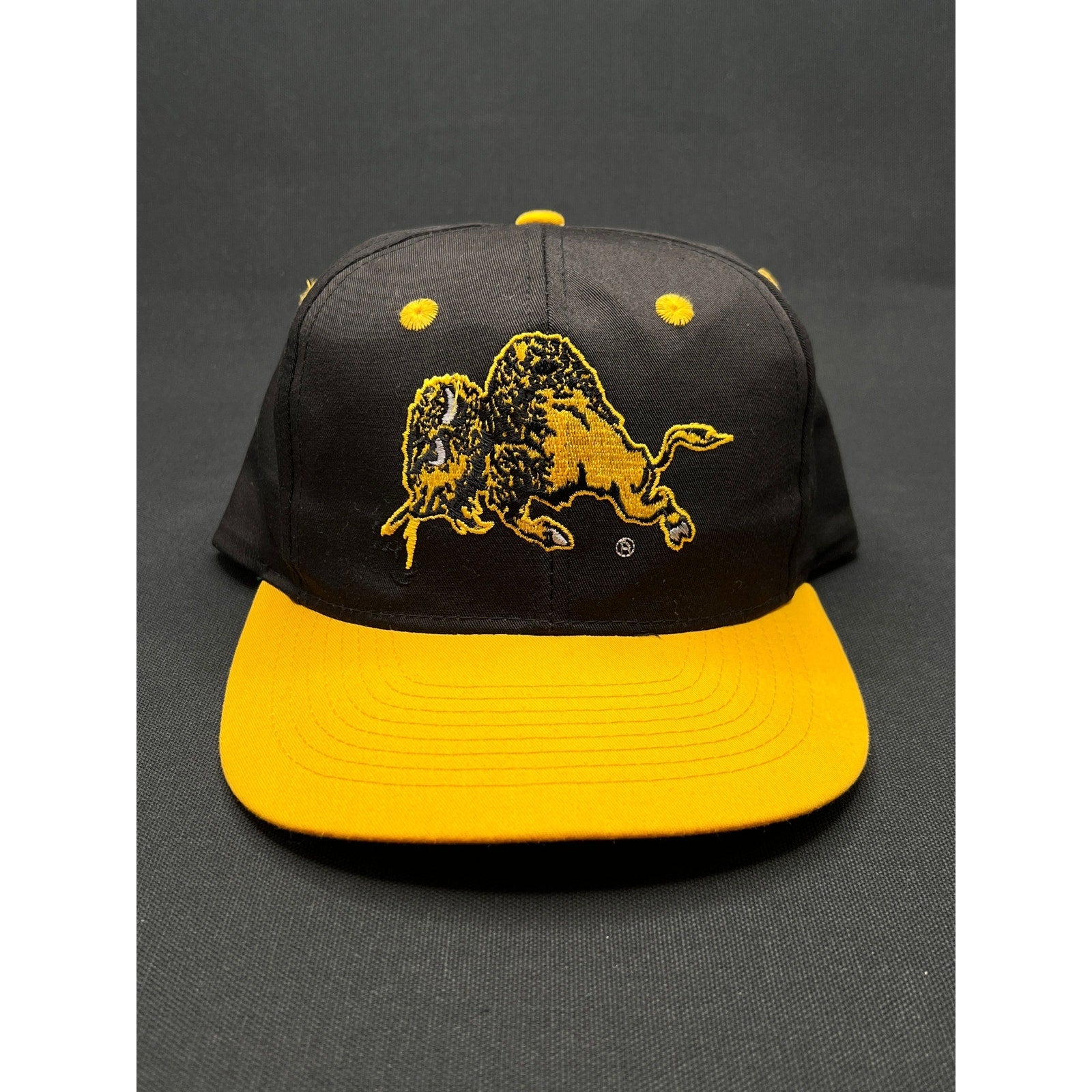 Vintage 90s University of Colorado Buffaloes Bull Snapback Hat