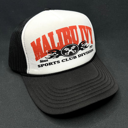 Malibu Ivy Sports Club Division Trucker Snapback Hat Otto Since 1971