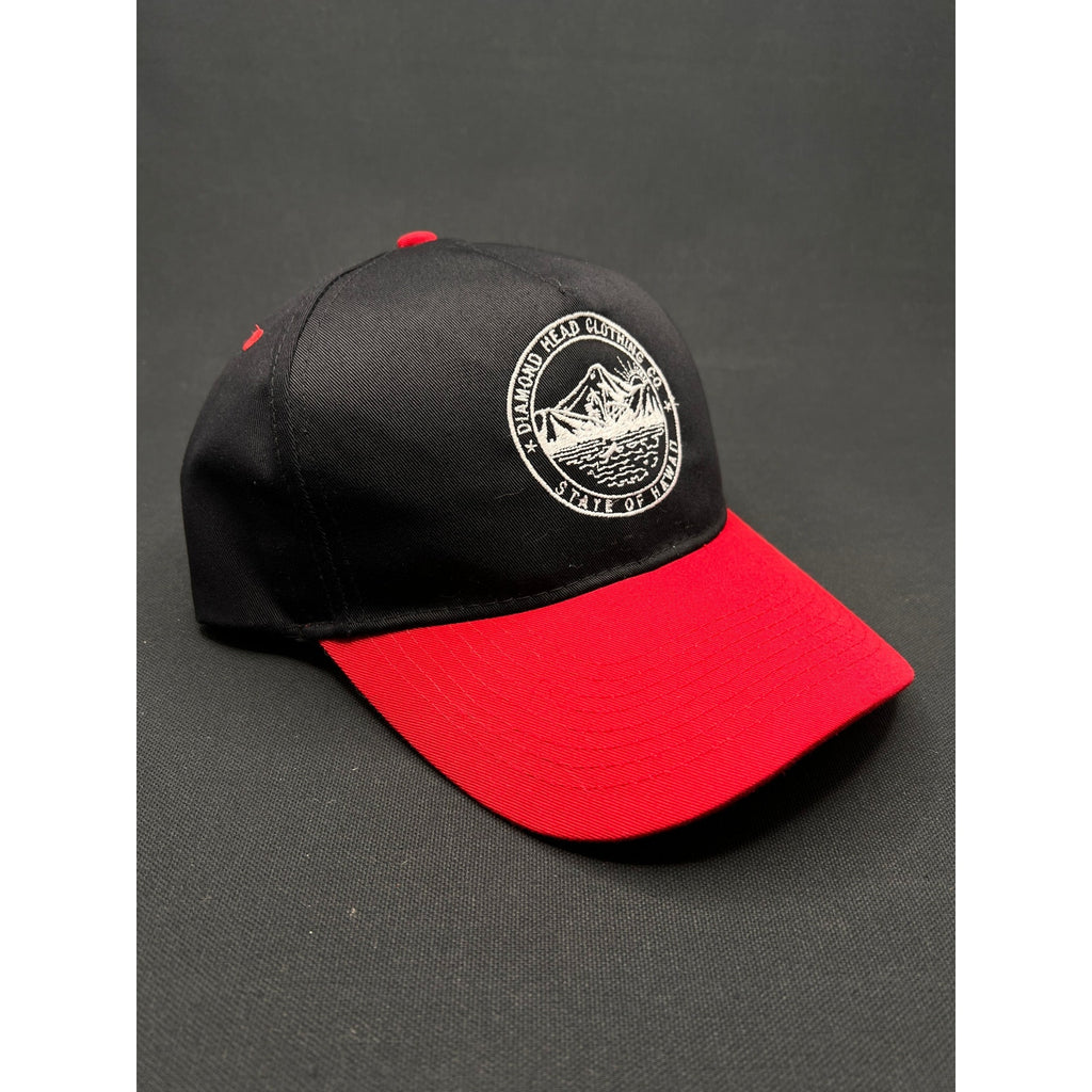Diamond Head Clothing Co. Hawaii Patch Hat – Black/Red Otto Snapback