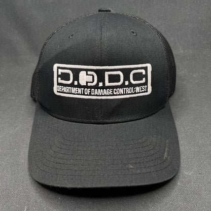 Rare Marvel Damage Control West Trucker Snapback Hat