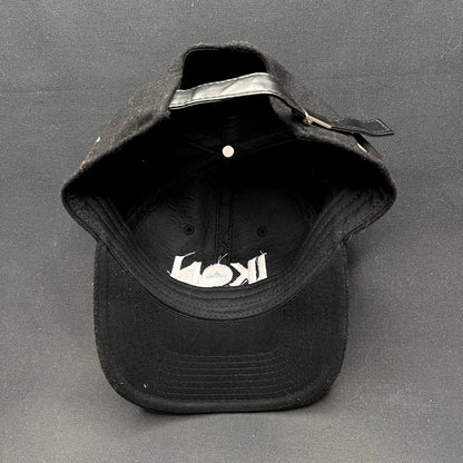 Ikon Pass Mammoth Mountain Black Wool Blend Strapback Hat Otto Ski Snowboard