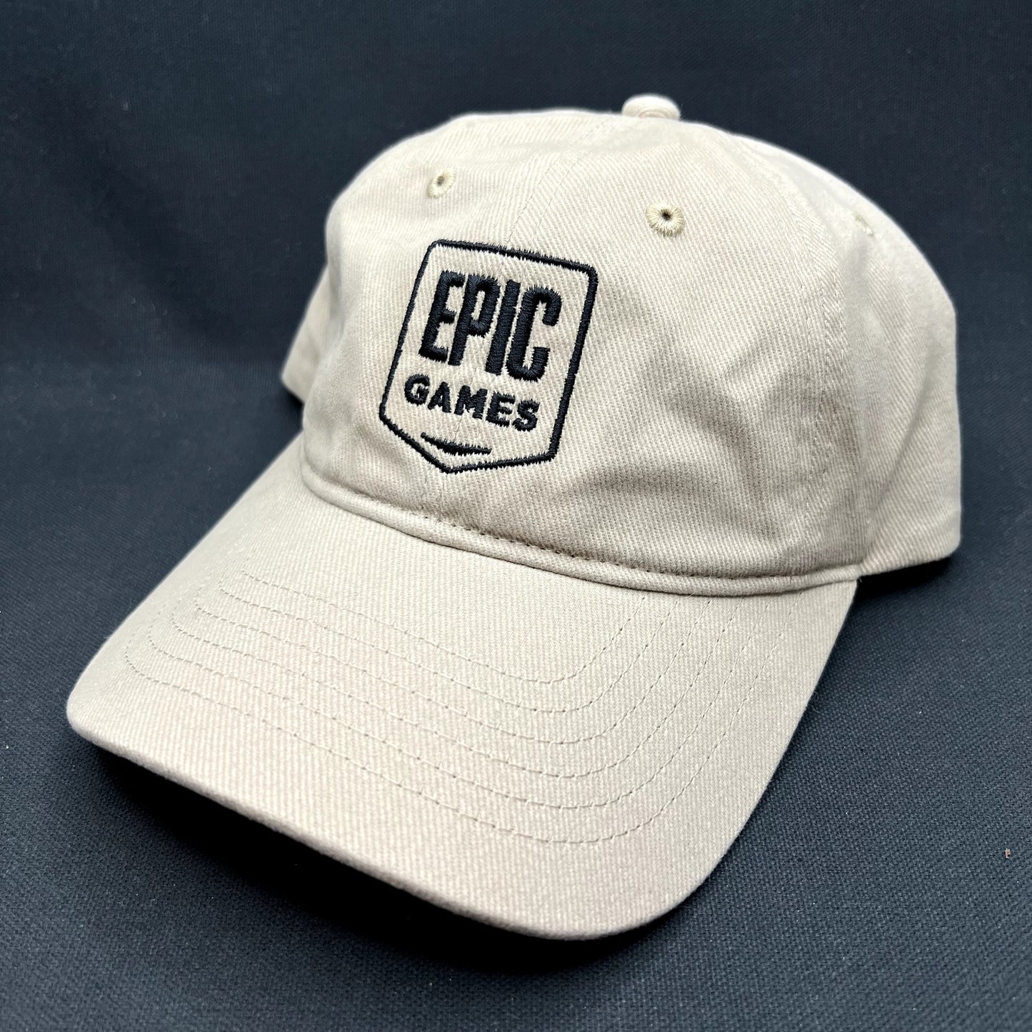 Epic Games Strapback Hat Beige Fortnite Gaming Dad Cap Embroidered