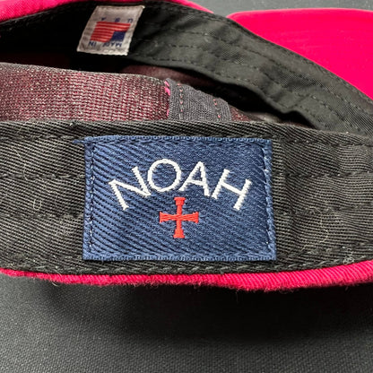 NOAH USA Red Logo Strapback Hat Streetwear Made in USA