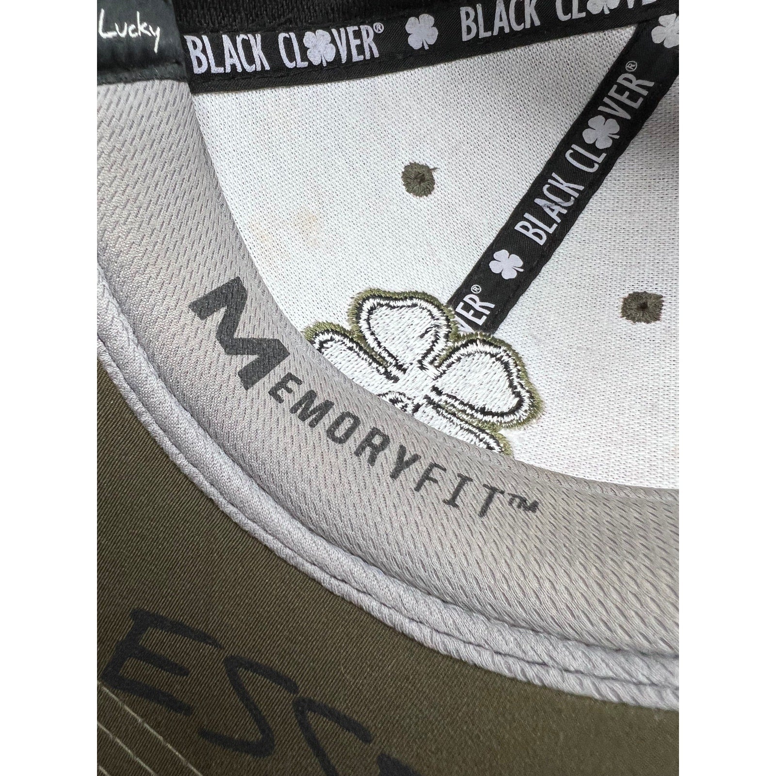 Rare Black Clover Blessed Tony Robbins Hat Olive Black 4 Leaf Snapback 2023