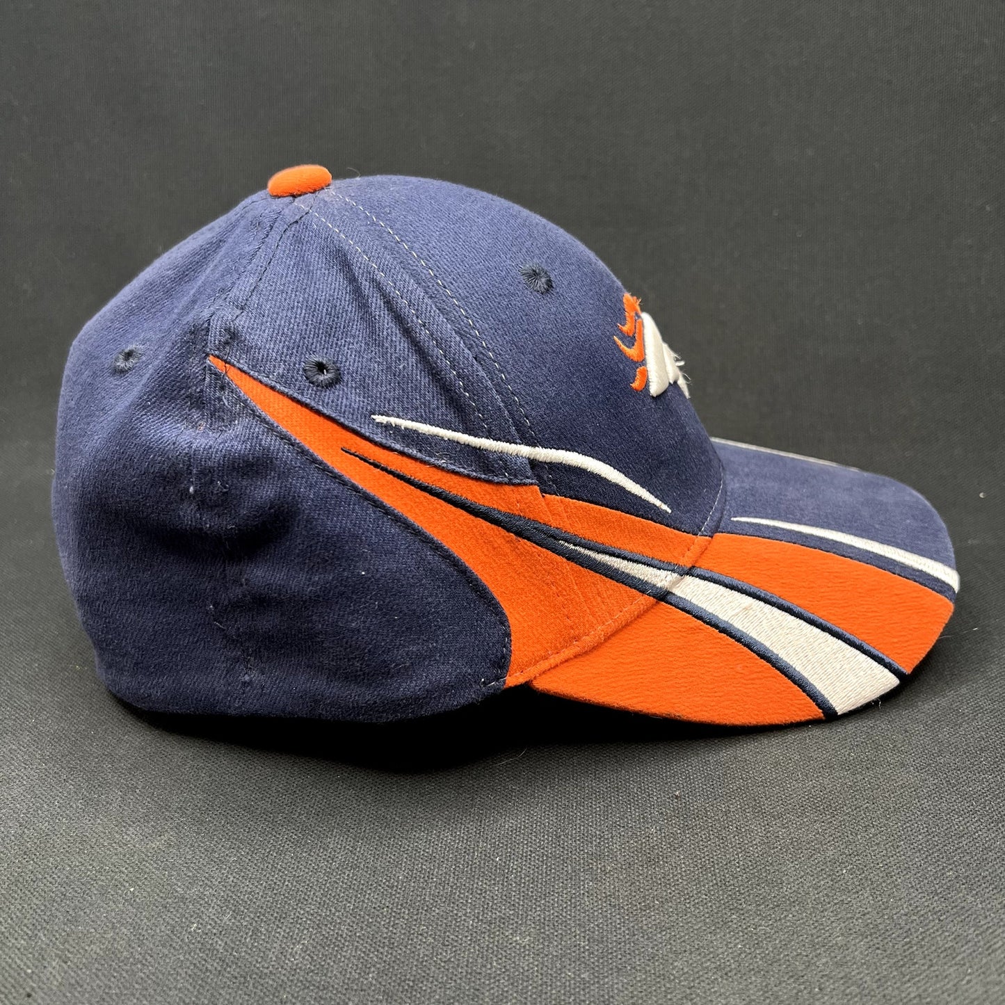 Denver Broncos Reebok Sideline Hat Signed Vance Johnson #82