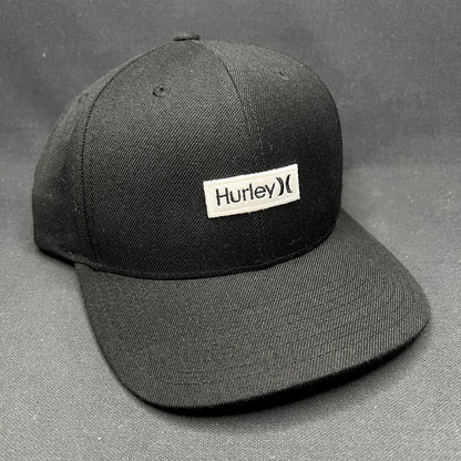 Hurley Black Snapback Hat Yupoong The Classics Surf Skate Streetwear